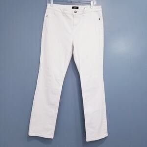Theory White Dracie Fresh Denim High Rise